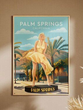 Palm Springs, California, USA | Vintage Travel Poster